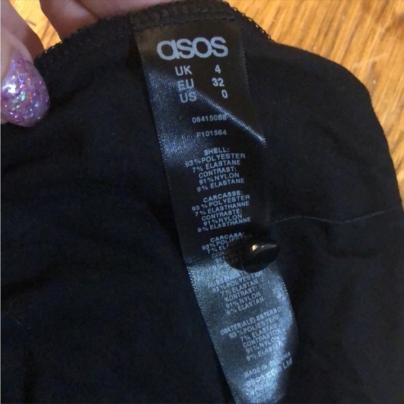 ASOS Wednesday Adams Style Goth lace frill sleeve Dress XS - Picture 5 of 5